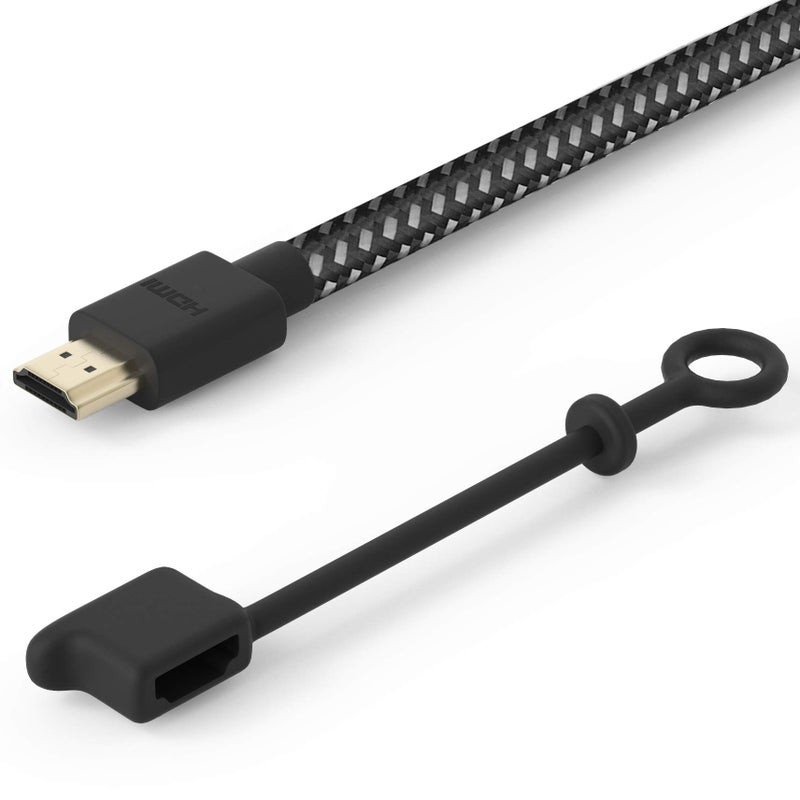 Cozy 10-Pack Cozy HDMI Caps for HDMI Cables/Cords/Tether - Provides Dust and Oxidation Protection, Projection Adapter Cover, Protects During Travel, Portable, Designed by Cozy (Black) - Image 4